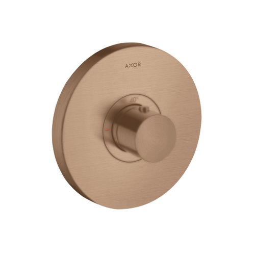 AXOR-HG-AXOR-ShowerSelect-Thermostat-HighFlow-Unterputz-rund-Brushed-Red-Gold-36721310 gallery number 1